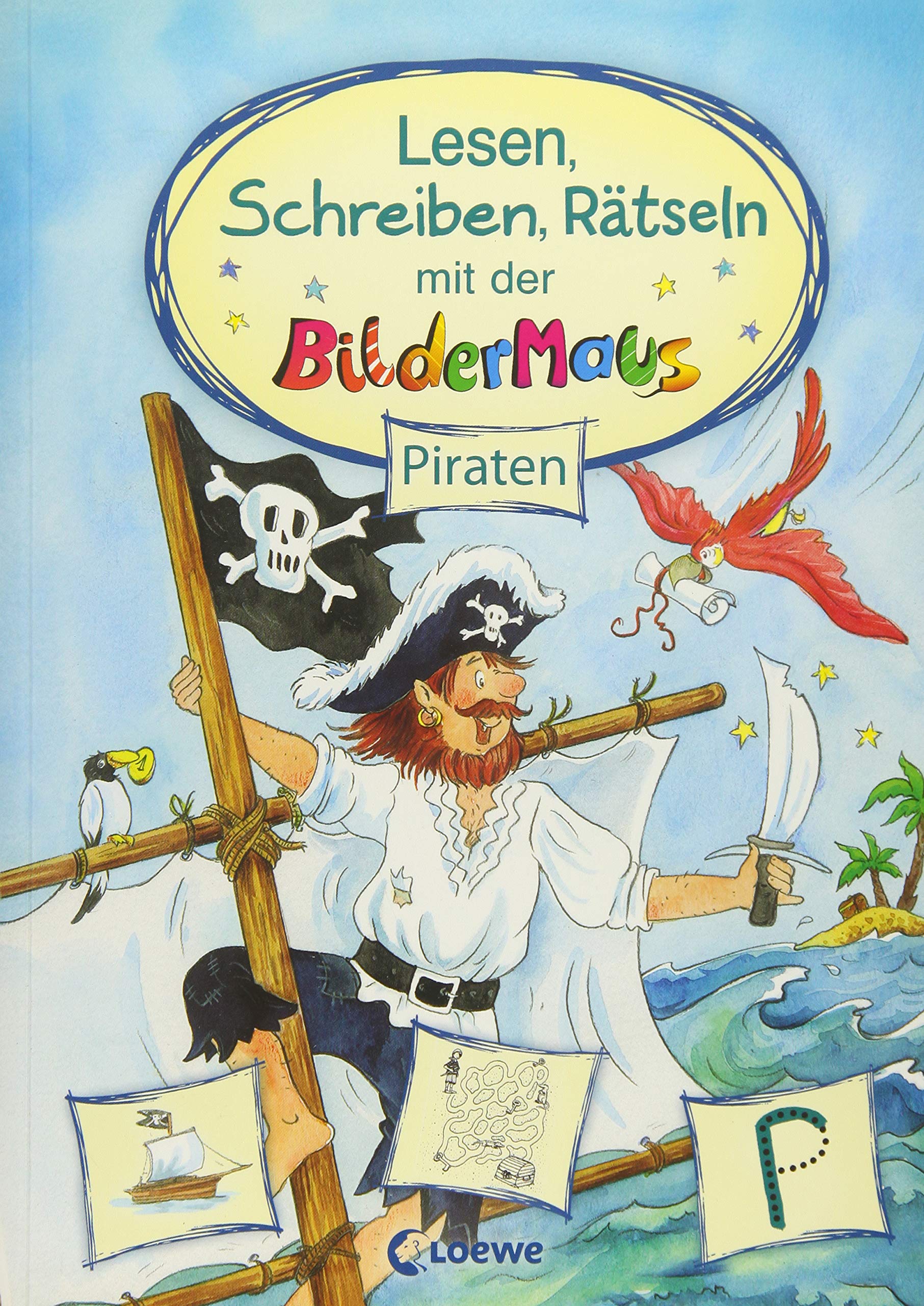Lesen, Schreiben, Rätseln mit der Bildermaus: Piraten - Bildermausgeschichte mit Übungen zur Förderung der Lesekompetenz für Kinder ab 5 Jahre Leisure, Home & Garden