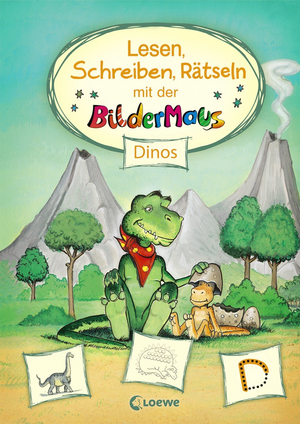 Lesen, Schreiben, Rätseln mit der Bildermaus: Dinos - Bildermausgeschichte mit Übungen zur Förderung der Lesekompetenz für Kinder ab 5 Jahre Leisure, Home & Garden