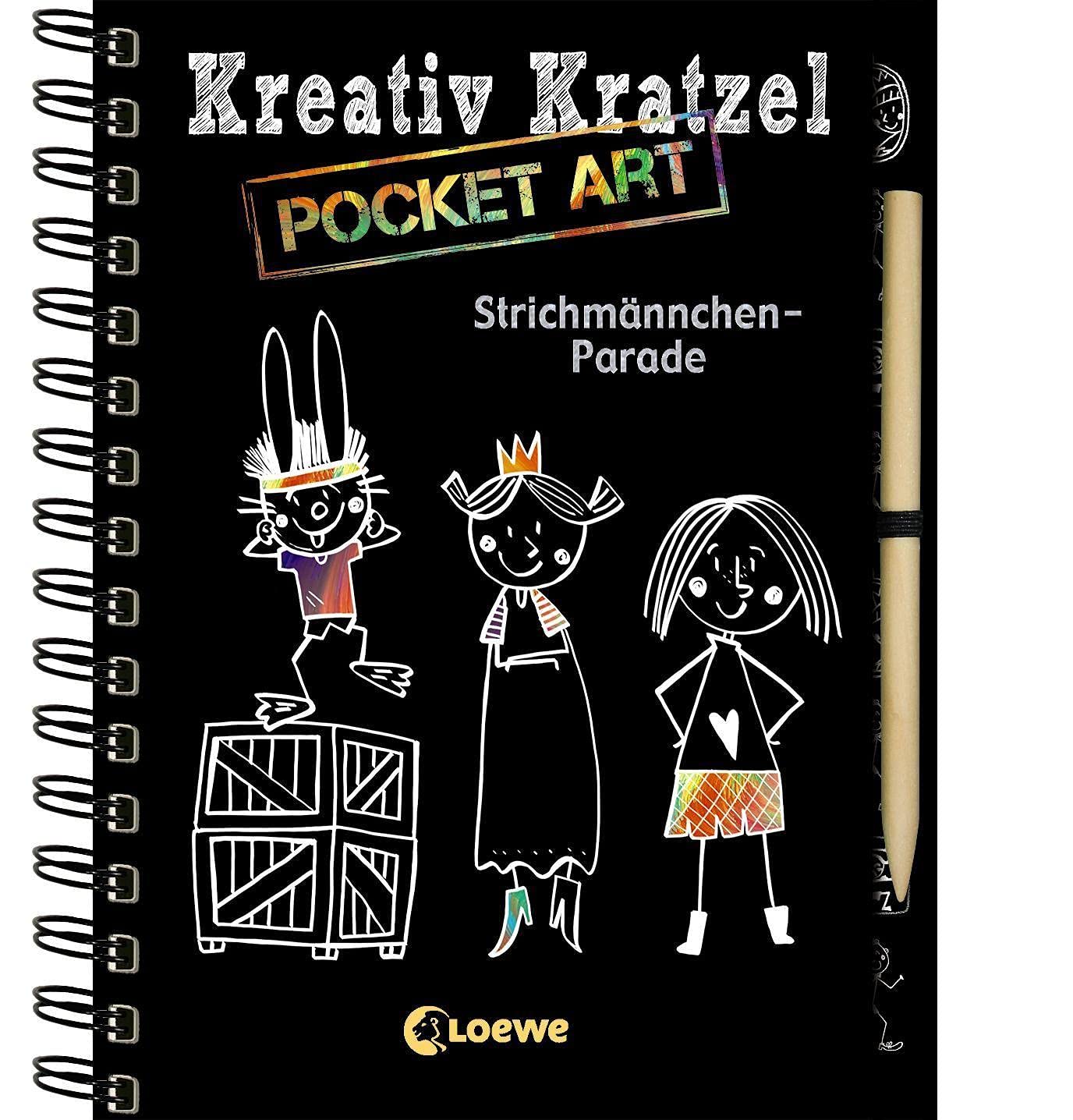 Kreativ-Kratzel Pocket Art: Strichmännchen-Parade Film, Art & Culture
