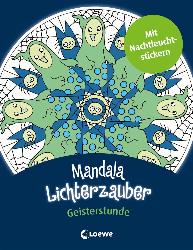 Mandala-Lichterzauber - Geisterstunde: Beschäftigungsbuch mit Nachtleuchtstickern zum Gruseln für Kinder ab 6 Jahre Hobbies & Crafts