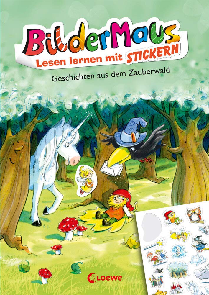 Bildermaus - Lesen lernen mit Stickern - Geschichten aus dem Zauberwald: Mit Bildern lesen lernen - Ideal für die Vorschule und Leseanfänger ab 5 Jahre Non-fiction