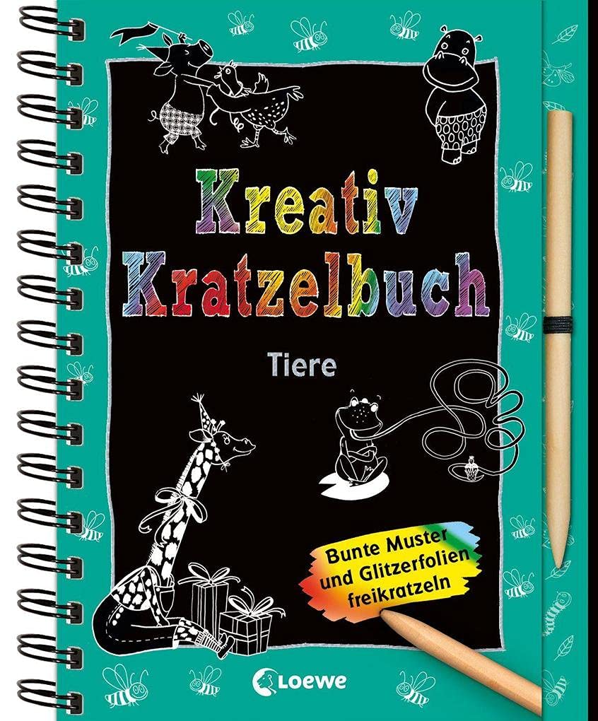 Kreativ-Kratzelbuch: Tiere: Kritz-Kratz-Spaß für Tierfreunde ab 5 Jahre Books