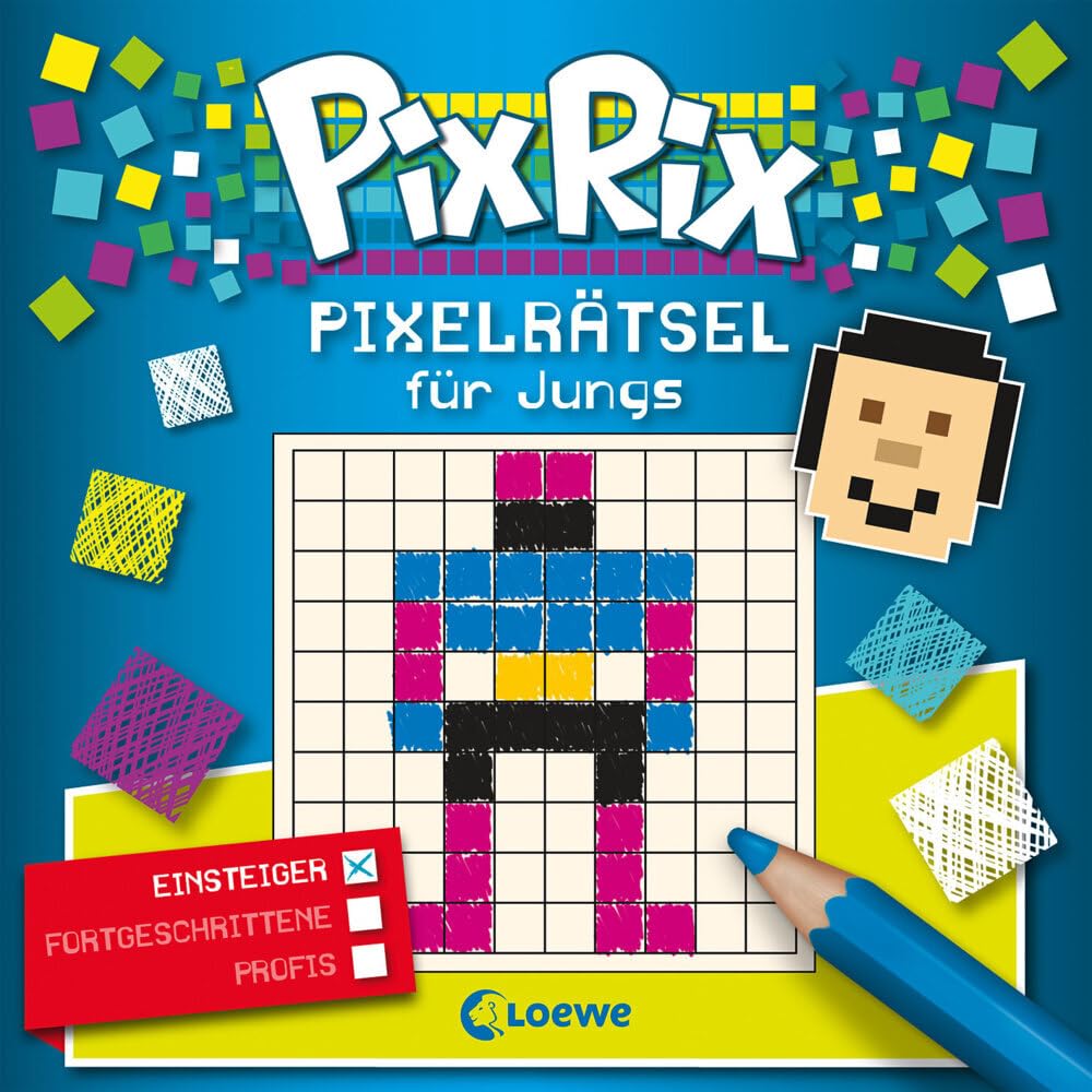 Pix Rix: Pixelrätsel für Jungs Books