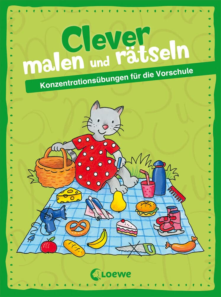 Clever malen und rätseln - Konzentrationsübungen für die Vorschule: Beschäftigungsblock zur Verbesserung der Konzentrationsfähigkeit für Kinder ab 5 Jahre Non-fiction