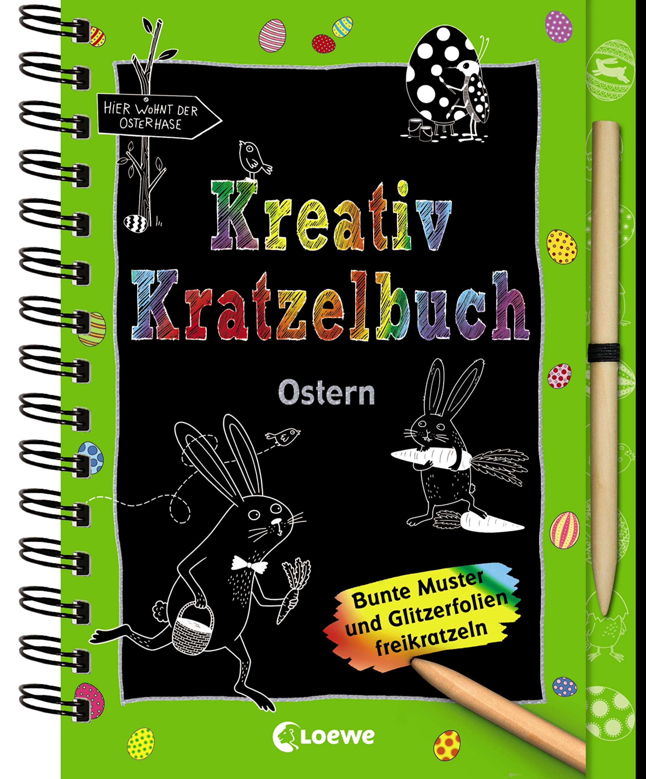 Kreativ-Kratzelbuch: Ostern: Bunte Kritz-Kratz-Beschäftigung für Kinder ab 5 Jahre Arts & Music