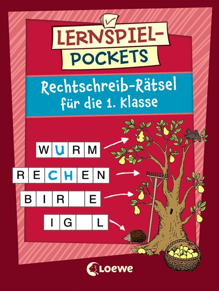 Lernspiel-Pockets - Rechtschreib-Rätsel für die 1. Klasse: Rätselblock zur Verbesserung der Rechtschreibung für Kinder ab 6 Jahre Leisure, Home & Garden