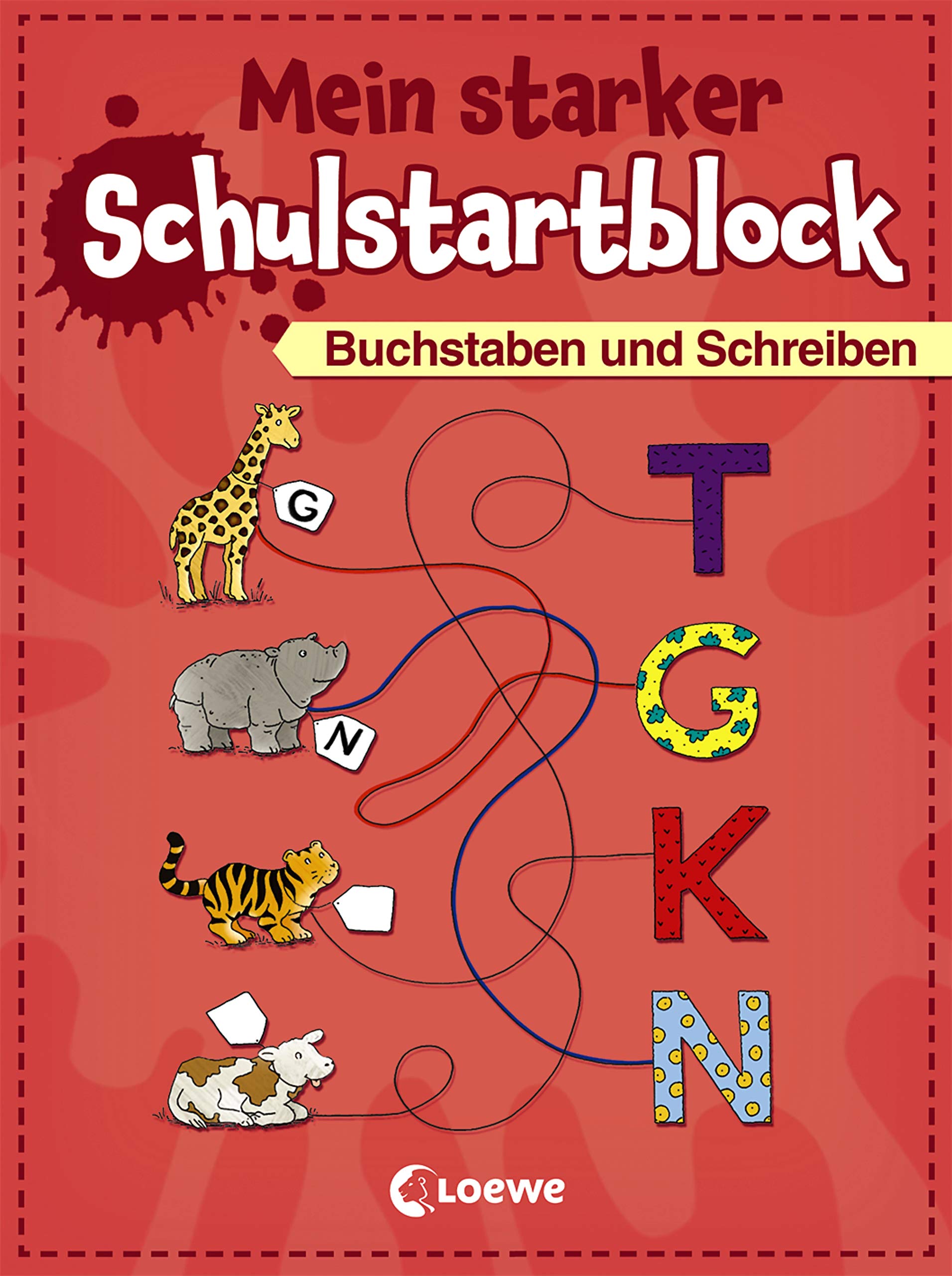 Mein starker Schulstartblock - Buchstaben und Schreiben: Schwungübungen und erste Buchstaben lernen für Kinder ab 5 Jahre Books