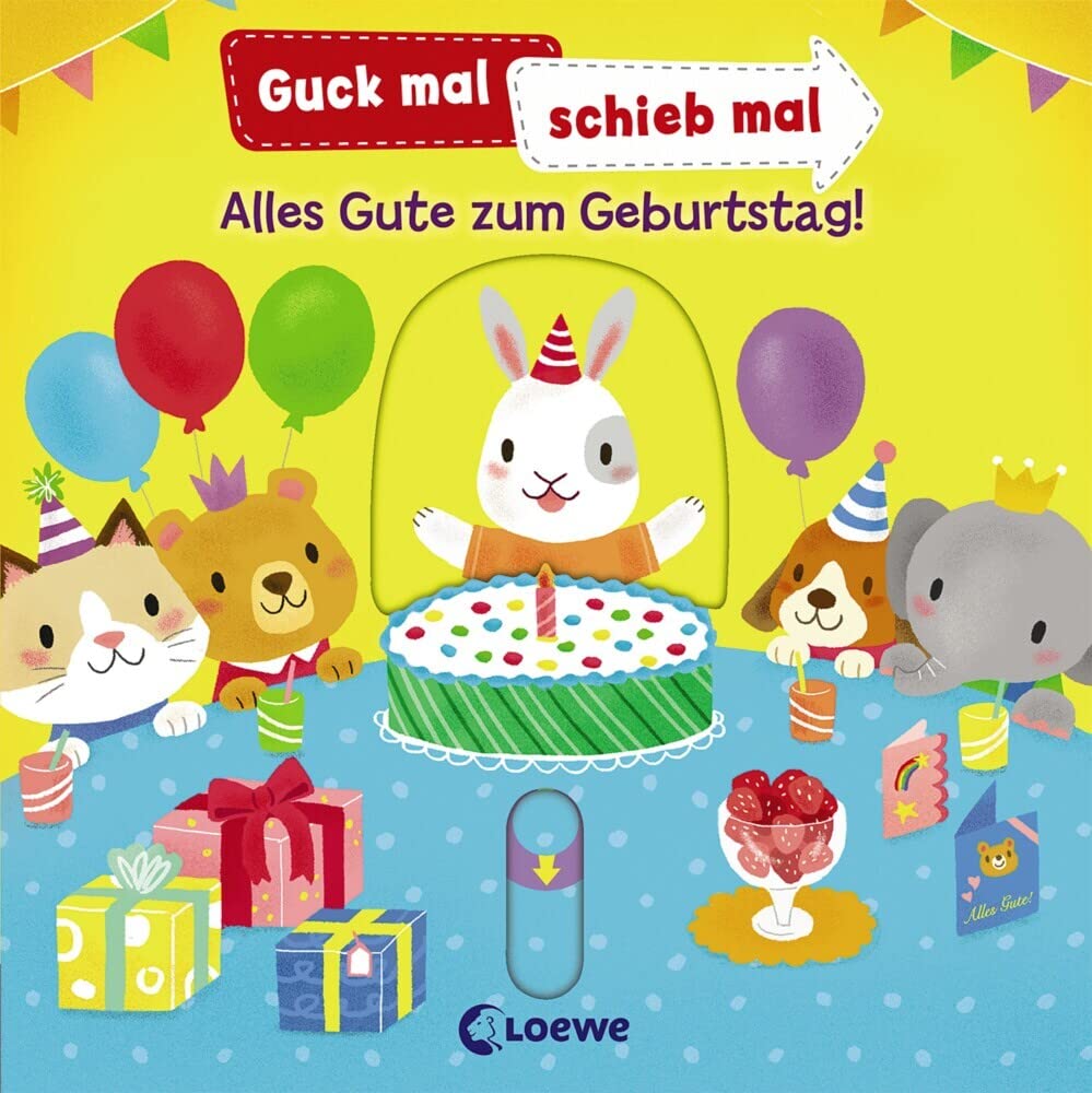 Guck mal, schieb mal! - Alles Gute zum Geburtstag!: Pappbilderbuch, Buch mit Klappen ab 2 Jahre Lifestyle