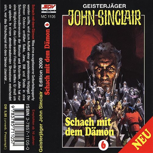 Geisterjäger John Sinclair, Cassetten, Schach mit dem Dämon, 1 Cassette: Sinclair Hörspiel (Lübbe Audio) Fantasy & Sci-Fi