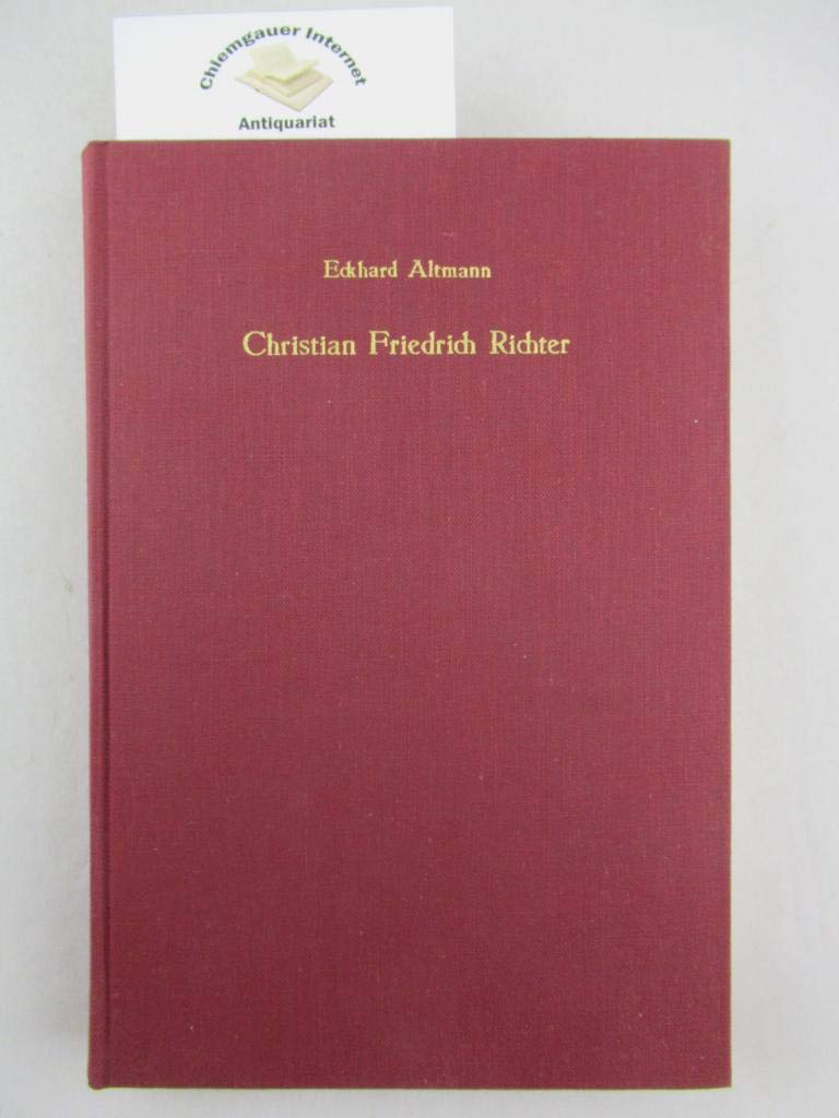 Christian Friedrich Richter (1676-1711). Arzt, Apotheker und Liederdichter des halleschen Pietismus Science