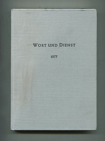 Wort und Dienst - Jahrbuch der Kirchlichen Hochschule Bethel 1977. Band 14. Books