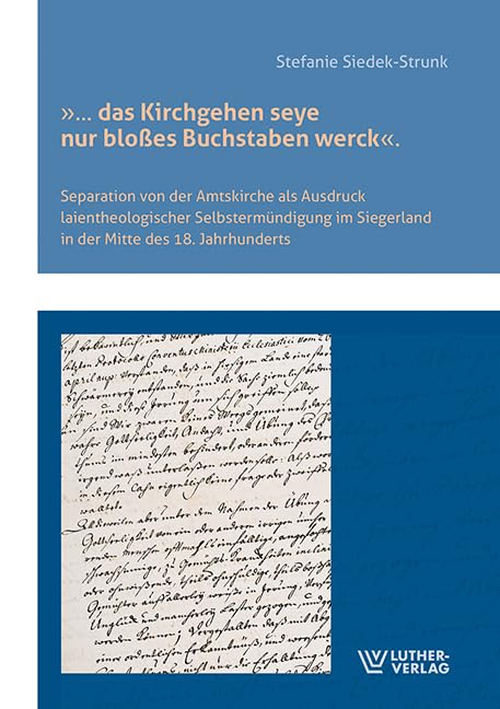 „ ... das Kirchgehen seye nur bloßes Buchstaben werck“. Religion & Esotericism