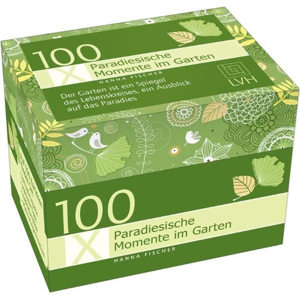 100 x Paradiesische Momente im Garten: Impulskästchen mit 100 Impulskärtchen Living & Furnishing