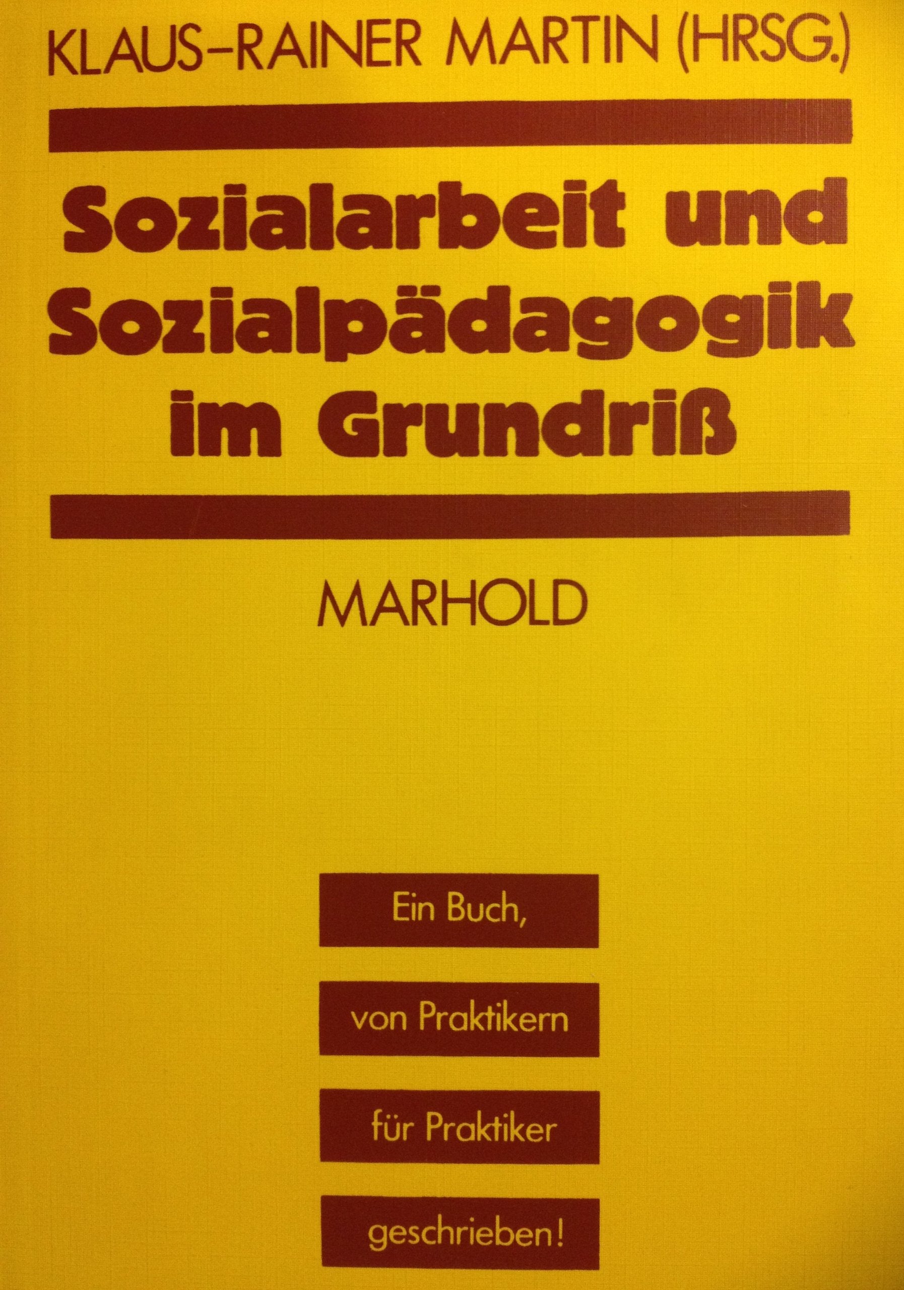 Sozialarbeit und Sozialpädagogik im Grundriß General education