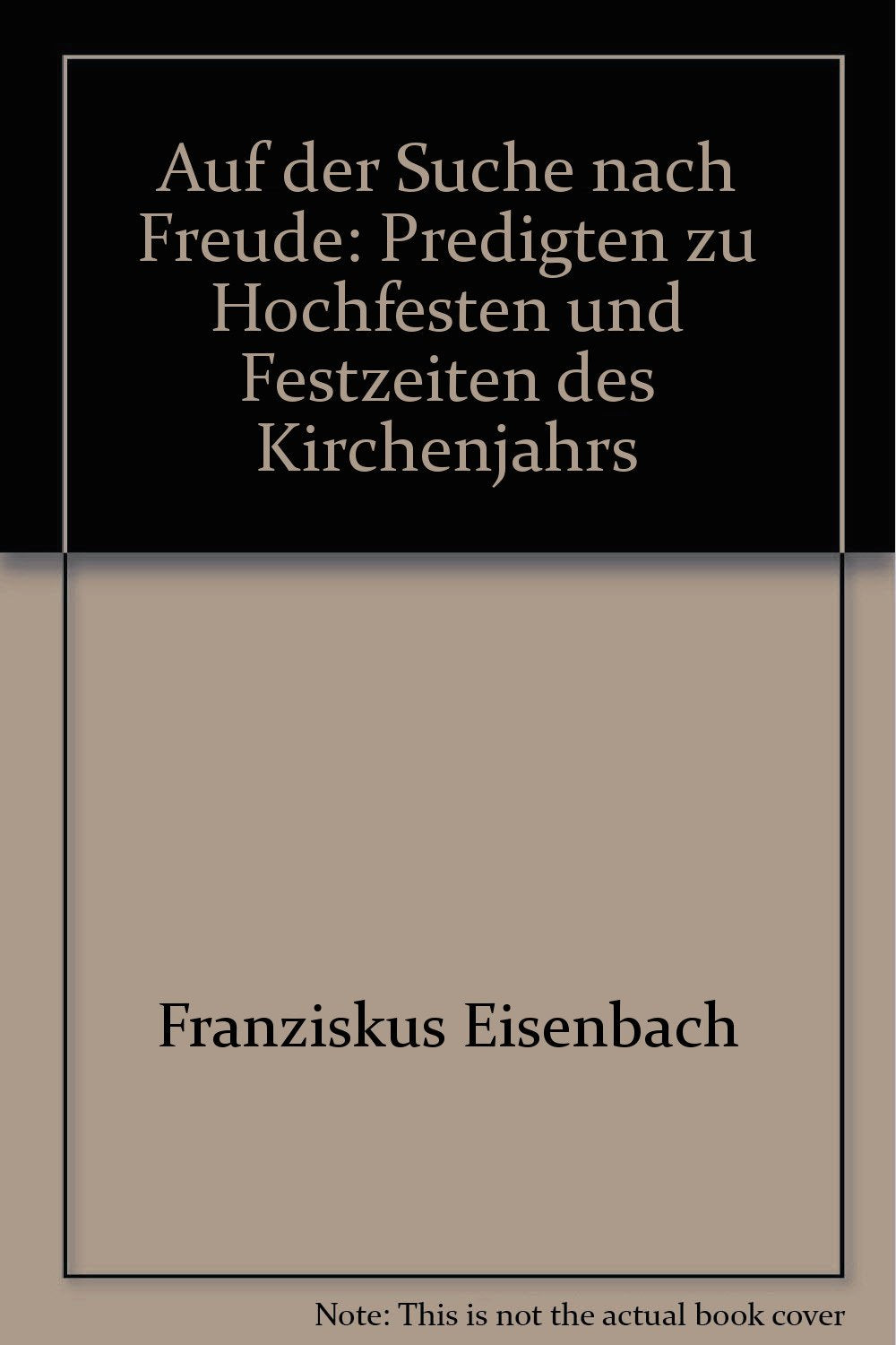 Auf der Suche nach Freude: Predigten zu Hochfesten und Festzeiten des Kirchenjahrs Religion & Esotericism