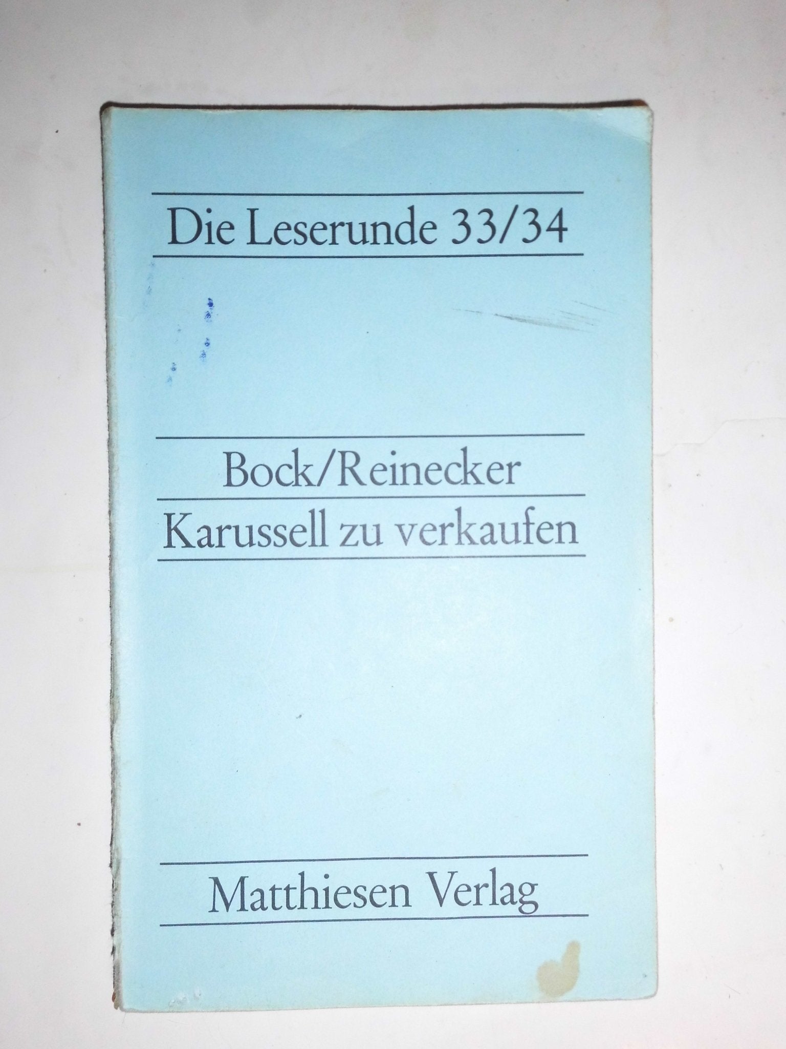 Karussell zu verkaufen: Ein Hörspiel (Die Leserunde: Dichter der Gegenwart) Contemporary literature