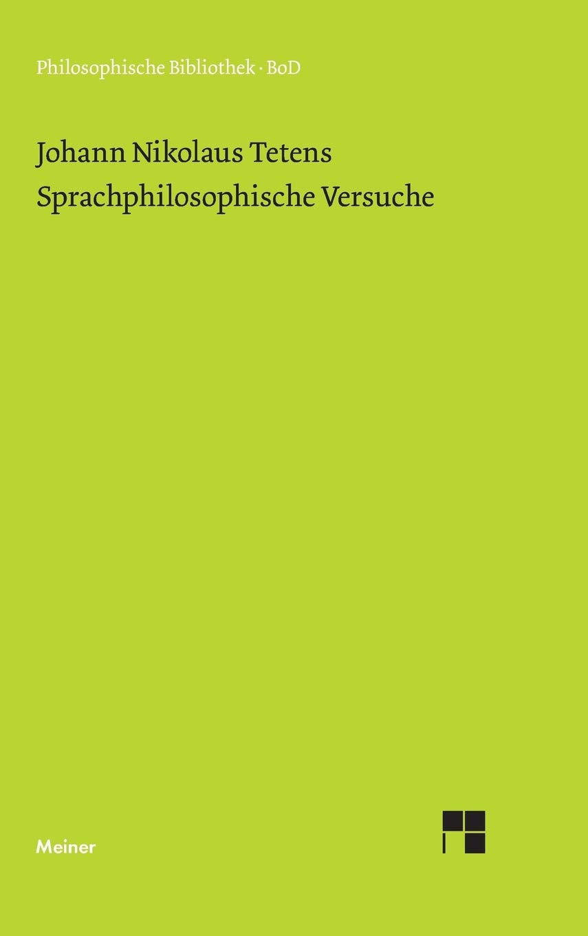 Sprachphilosophische Versuche Philosophy