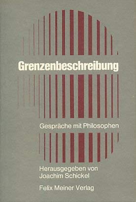 Grenzenbeschreibung. Gespräche mit Philosophen Books