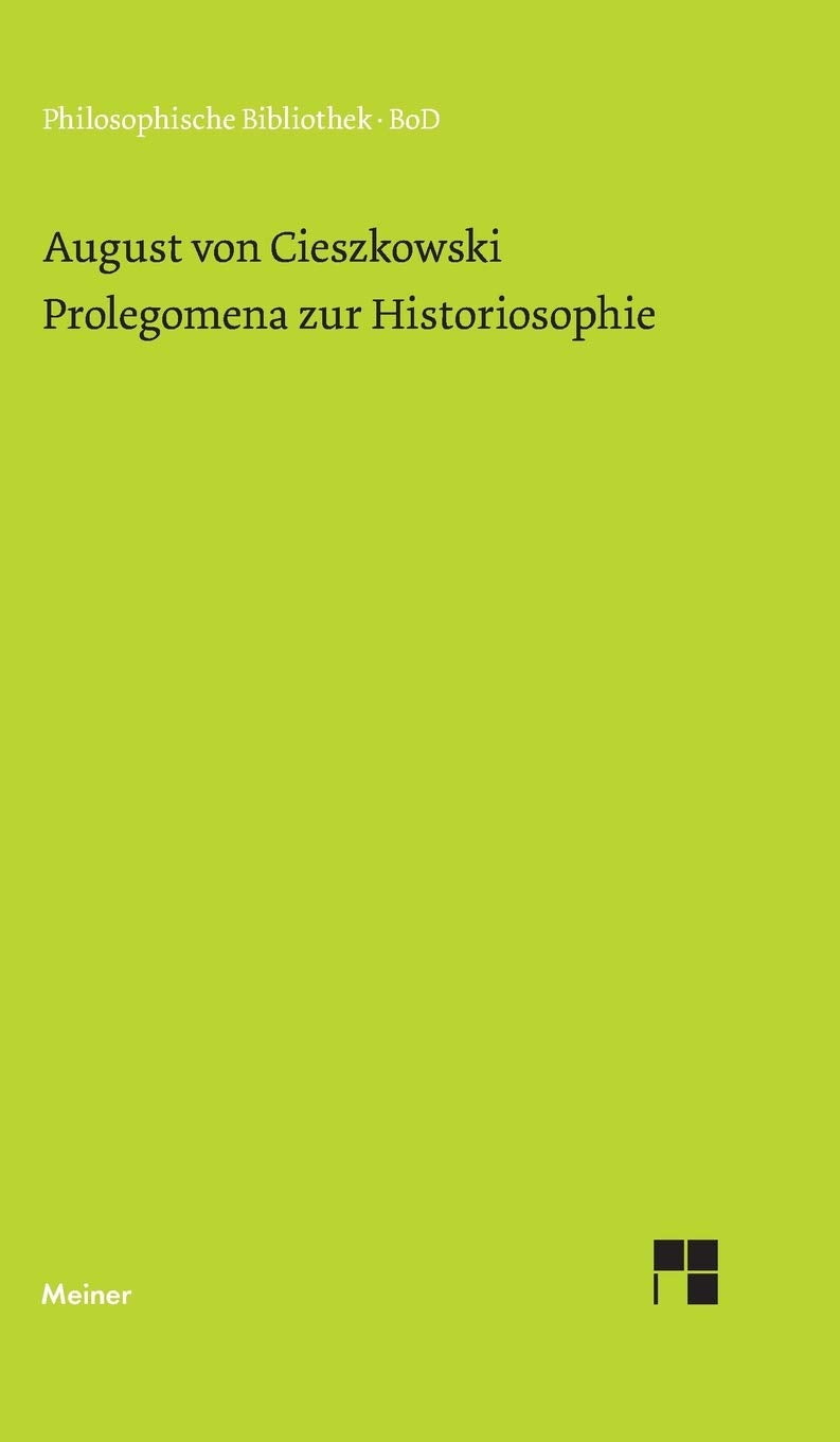 Prolegomena zur Historiosophie book