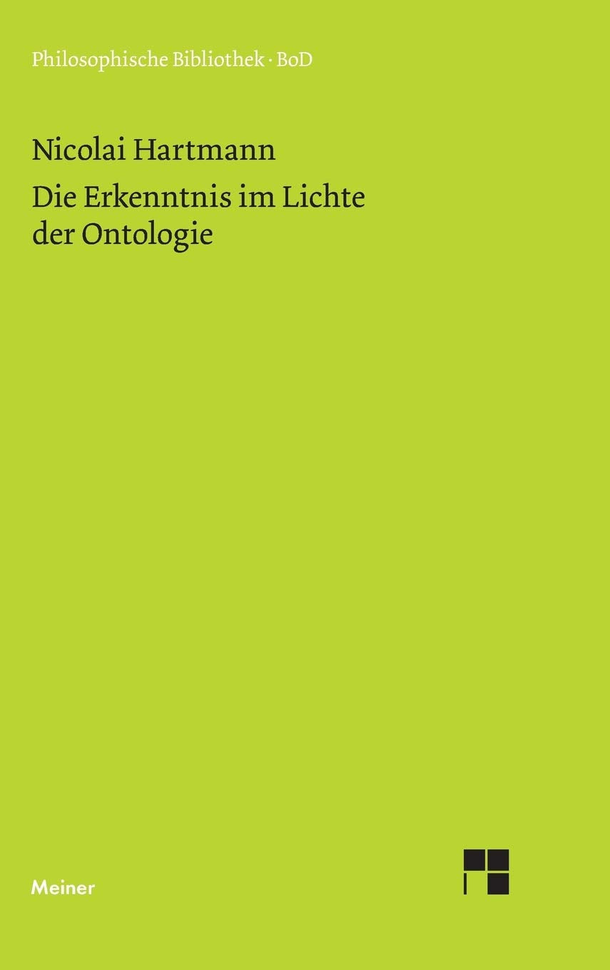 Die Erkenntnis im Lichte der Ontologie book