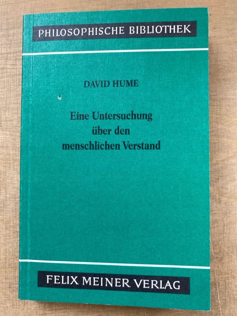 Eine Untersuchung über den menschlichen Verstand. Übersetzt von Raoul Richter.Mit einer Einleitung hrsg. von Jens Kulenkampff (...). Books