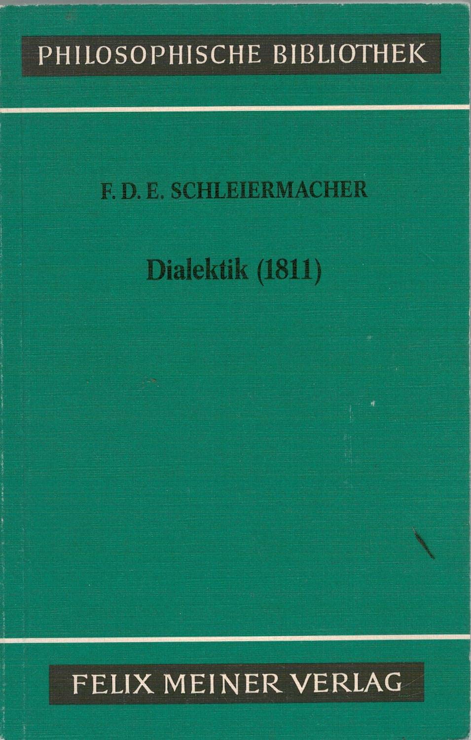 Dialektik (1811) Philosophy Books