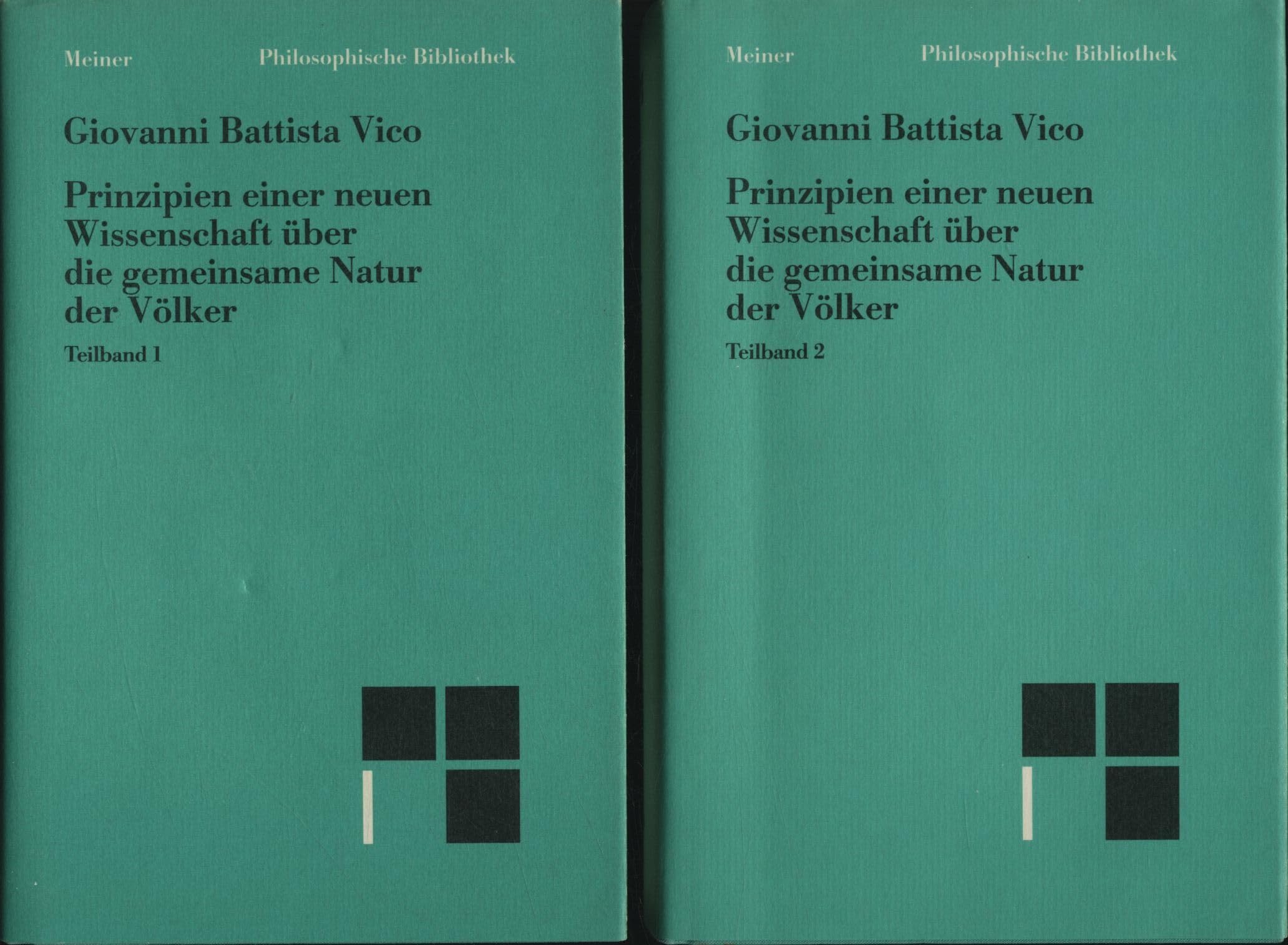 Prinzipien einer neuen Wissenschaft II über die gemeinsame Natur der Völker Books