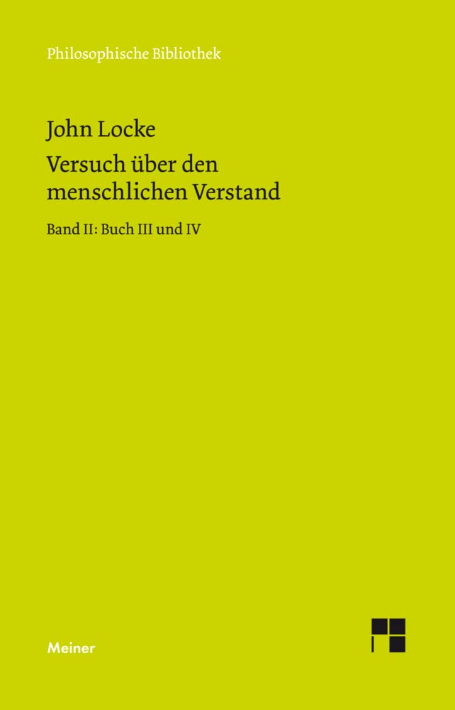 Versuch über den menschlichen Verstand 2 Philosophy