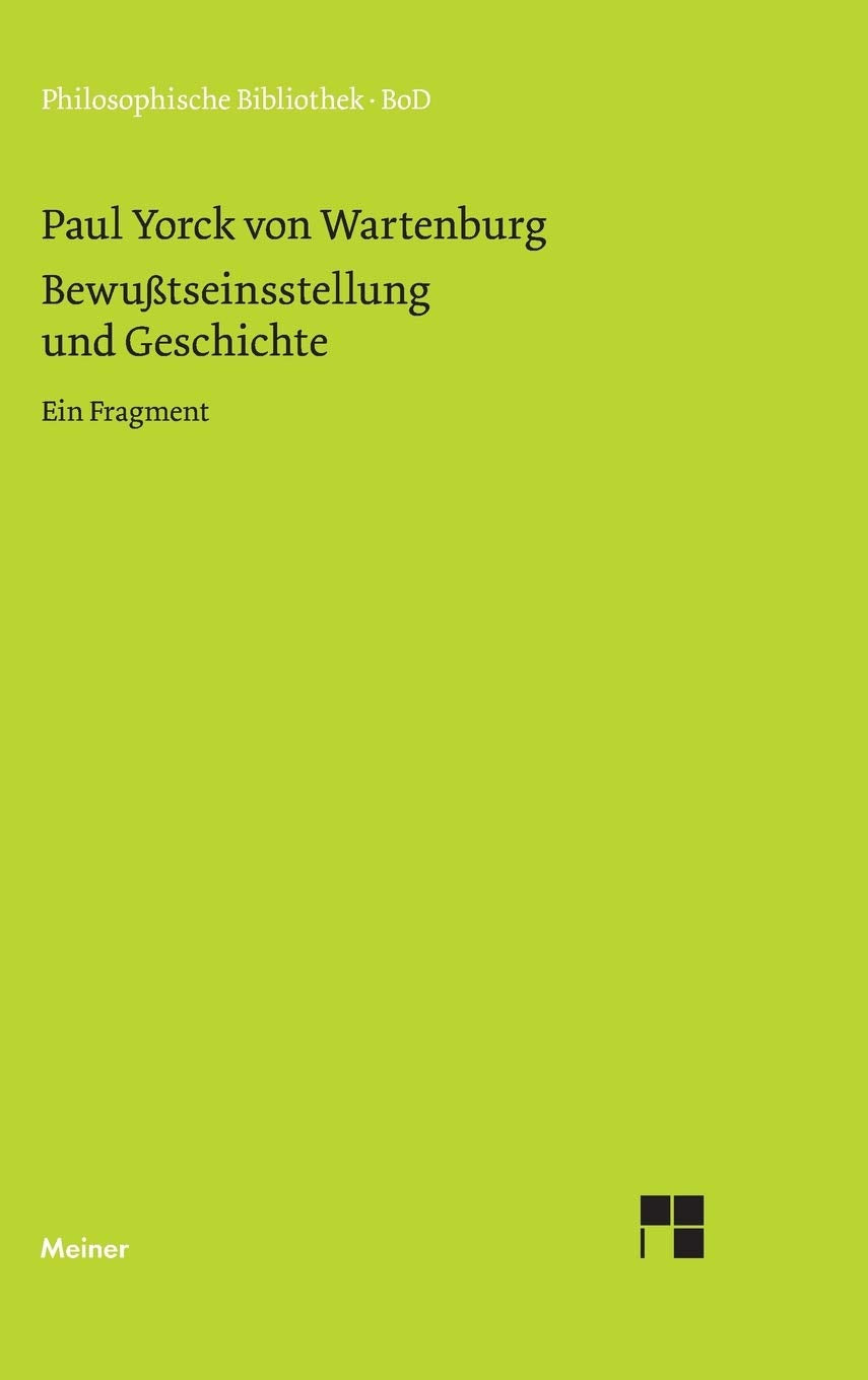 Bewusstseinsstellung und Geschichte Philosophy