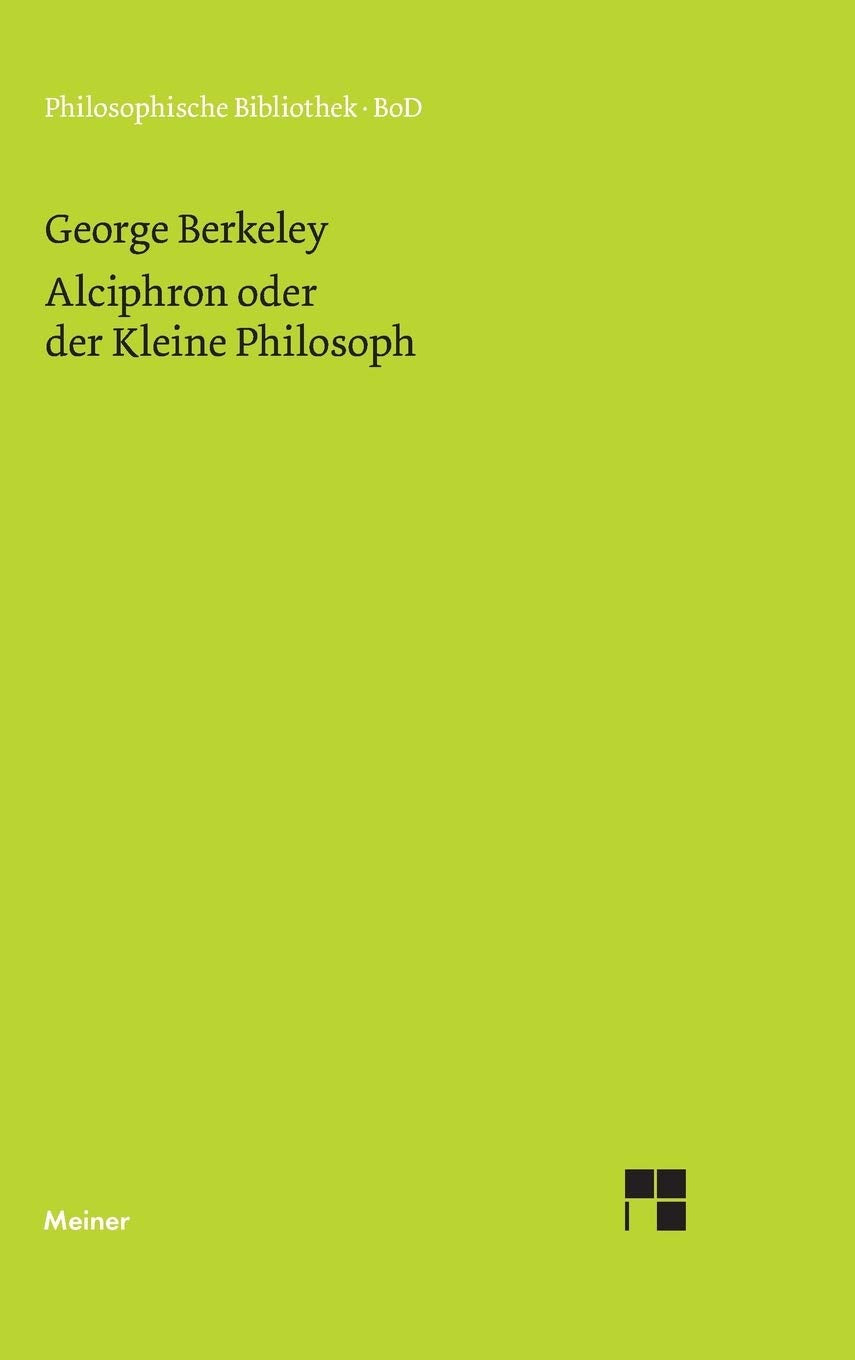 Alciphron oder der Kleine Philosoph Philosophy