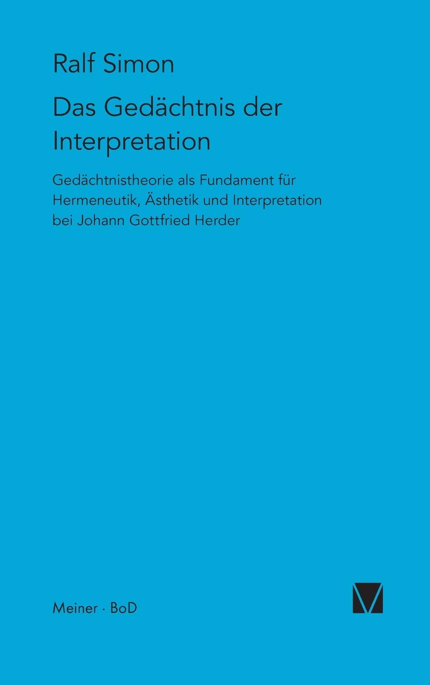 Gedächtnis der Interpretation Philosophy