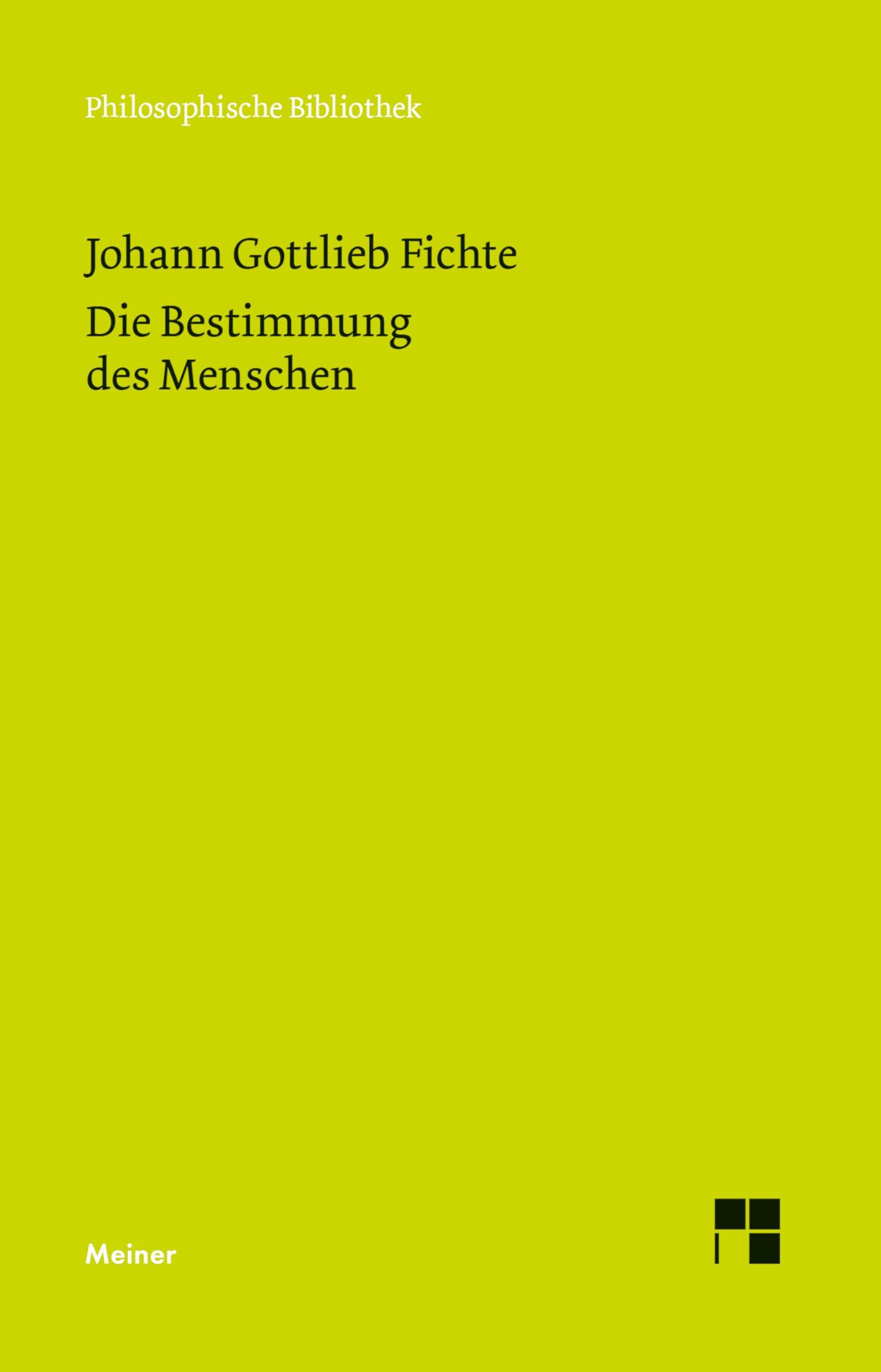 Die Bestimmung des Menschen Philosophy