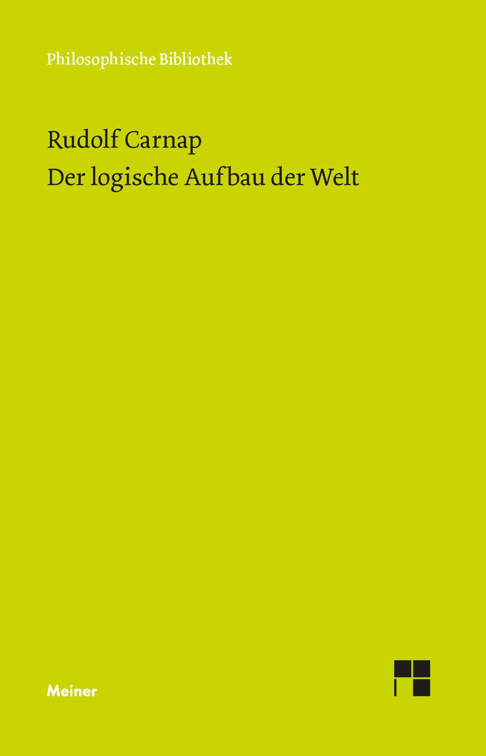 Der logische Aufbau der Welt Philosophy
