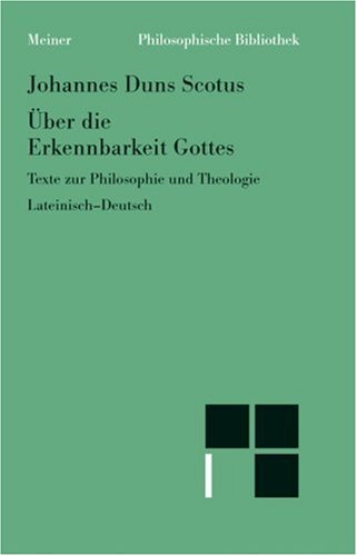 Über die Erkennbarkeit Gottes: Texte zur Philosophie und Theologie Philosophy