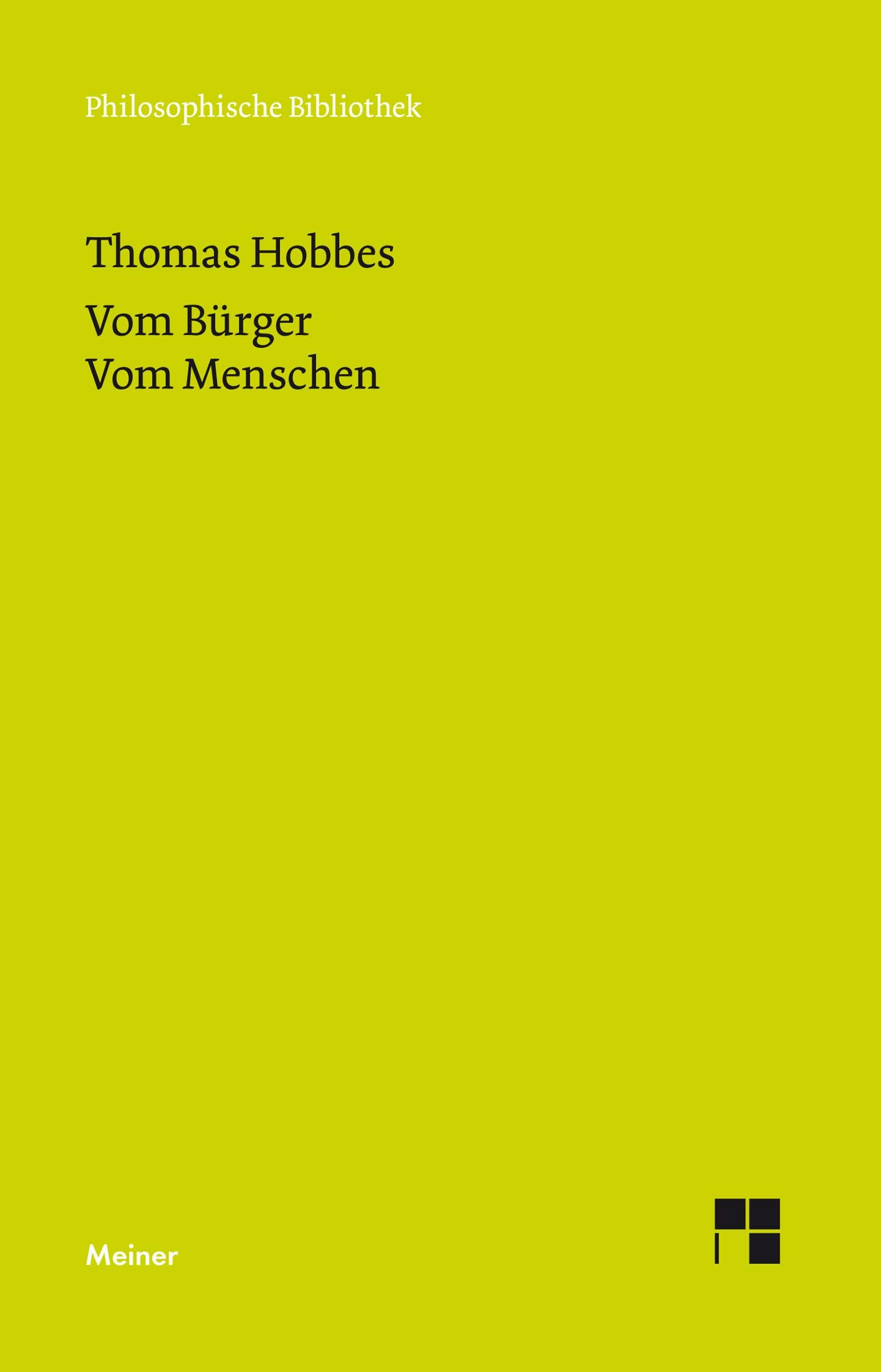 Vom Bürger. Vom Menschen Philosophy Books
