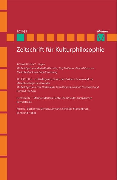 Lügen (Zeitschrift für Kulturphilosophie) Philosophy