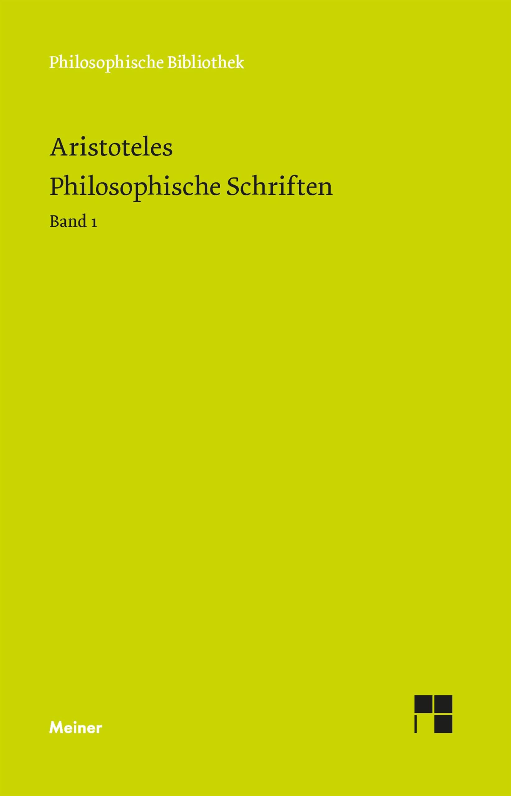 Philosophische Schriften. Band 1 Philosophy
