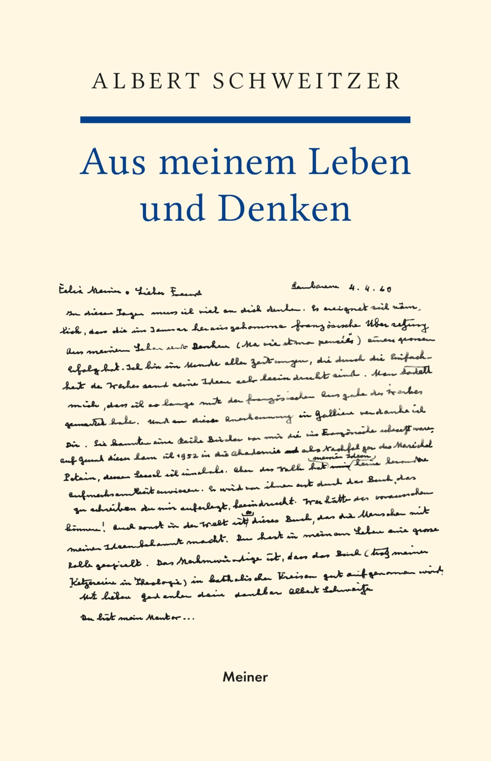 Aus meinem Leben und Denken Philosophy