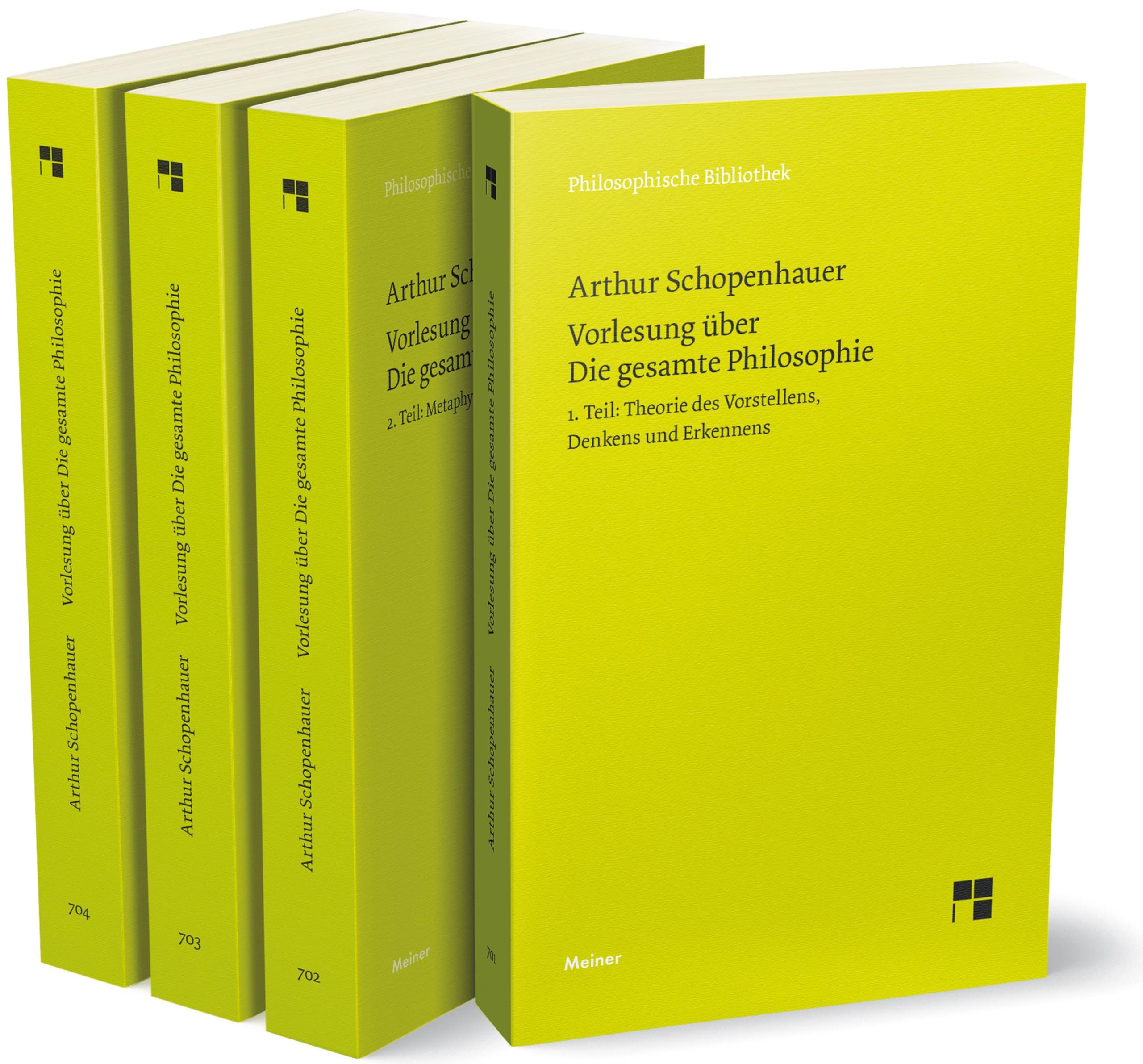Vorlesung über Die gesamte Philosophie oder die Lehre vom Wesen der Welt und dem menschlichen Geiste, Bde. 1-4 (Set) (Philosophische Bibliothek) Philosophy