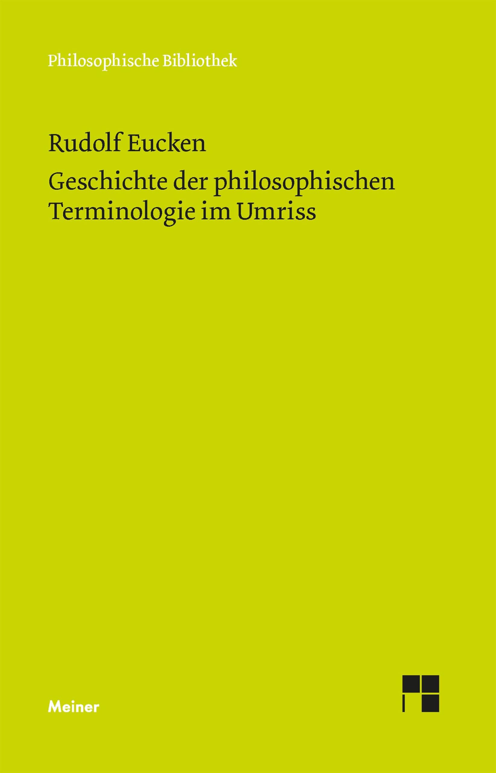 Geschichte der philosophischen Terminologie Philosophy
