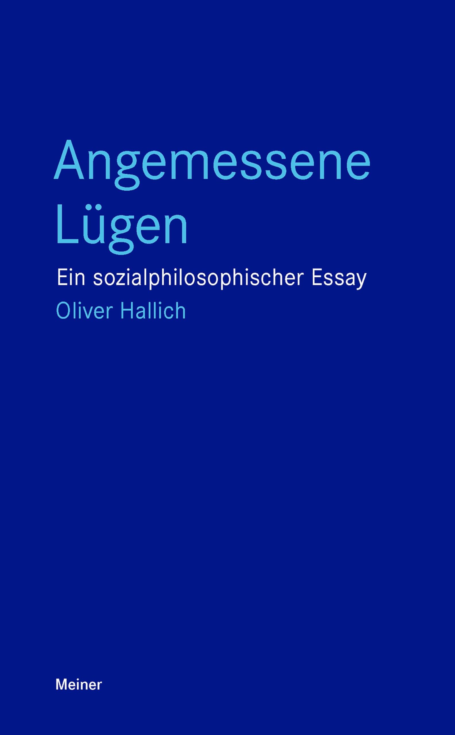 Angemessene Lügen: Ein sozialphilosophischer Essay book