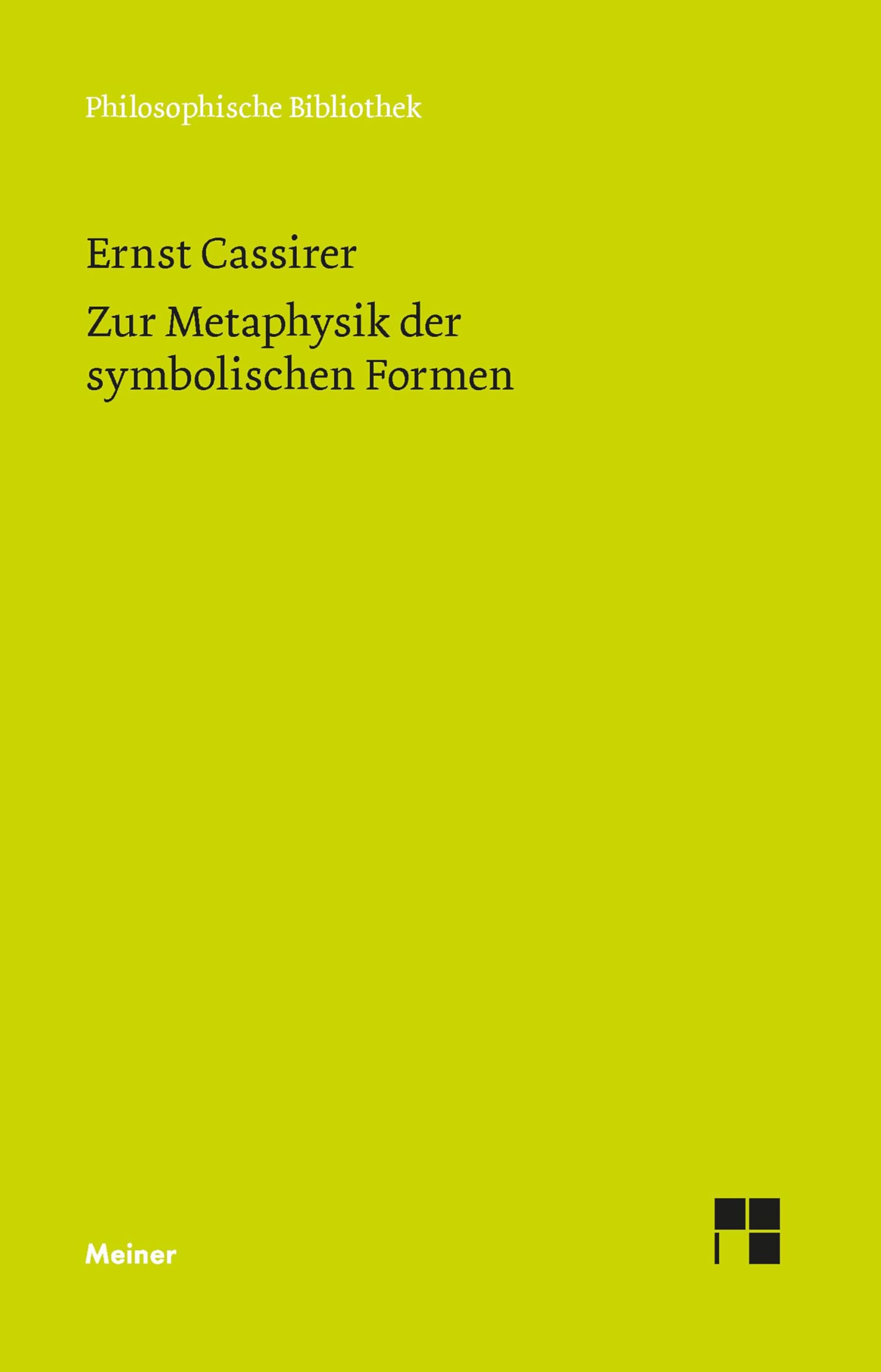 Zur Metaphysik der symbolischen Formen Philosophy