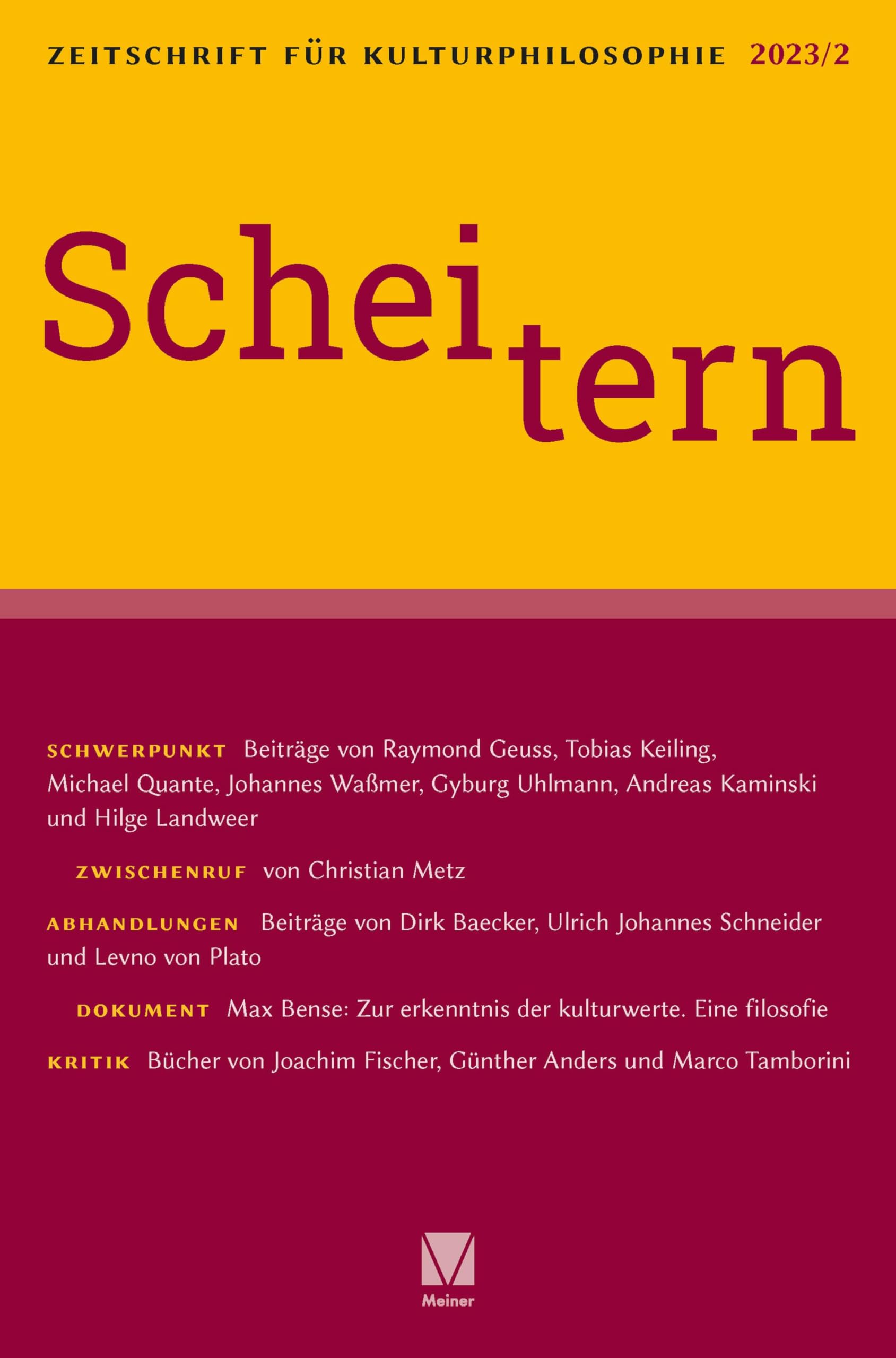 Scheitern (Zeitschrift für Kulturphilosophie) Philosophy