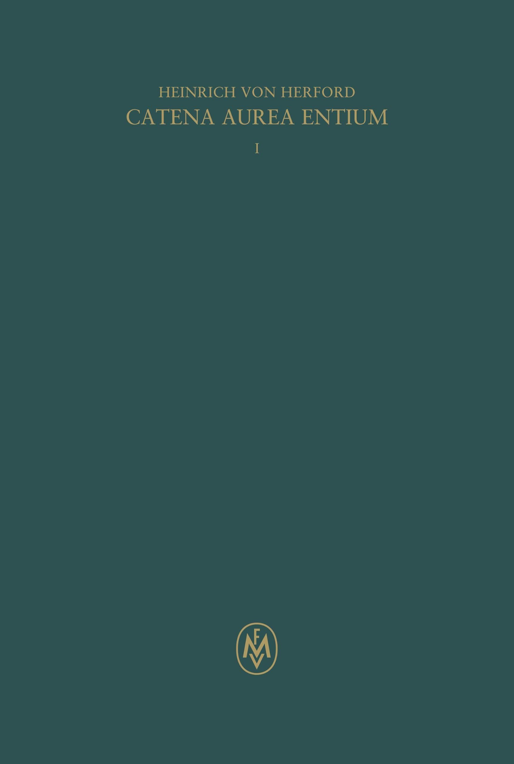 Catena aurea entium, Buch I Philosophy