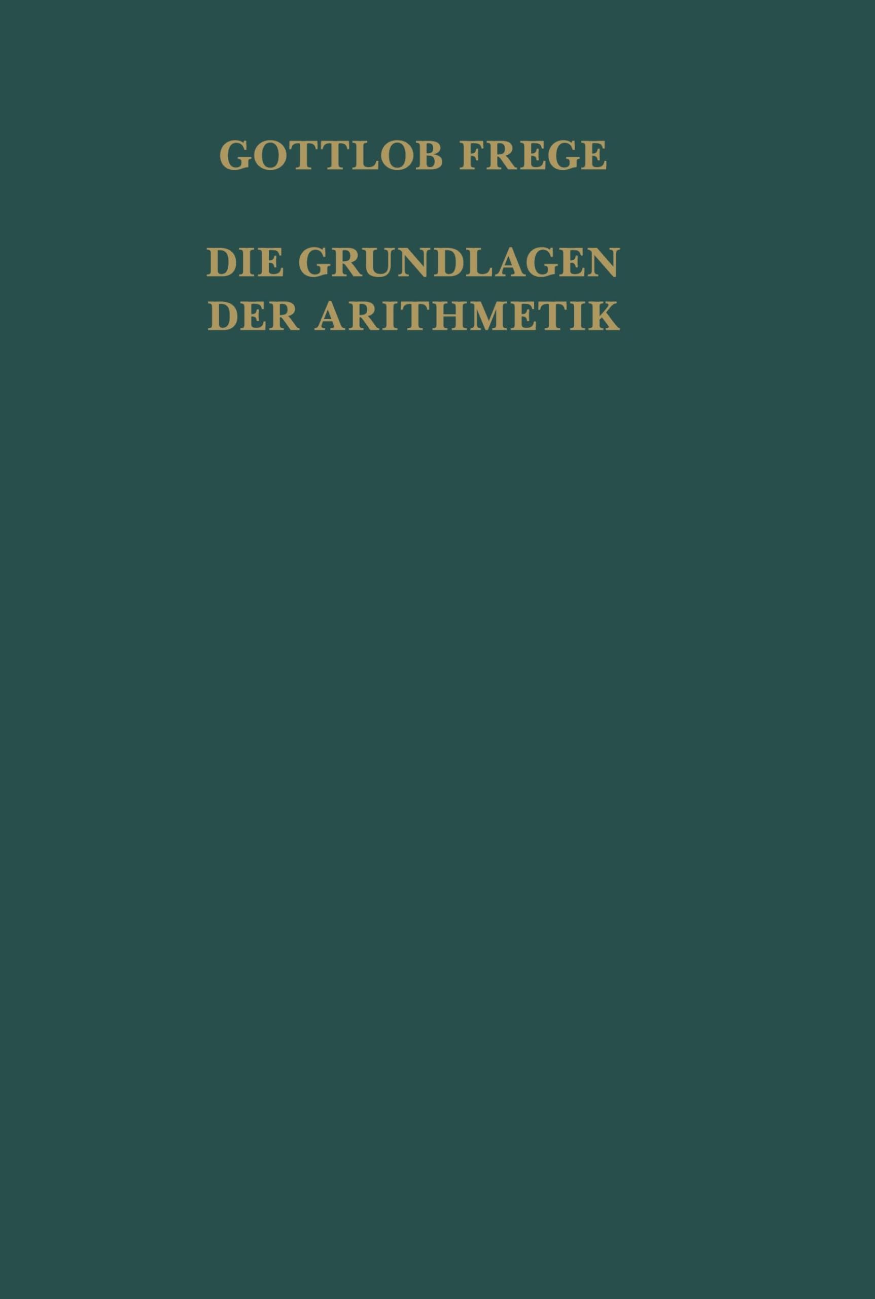 Die Grundlagen der Arithmetik Philosophy
