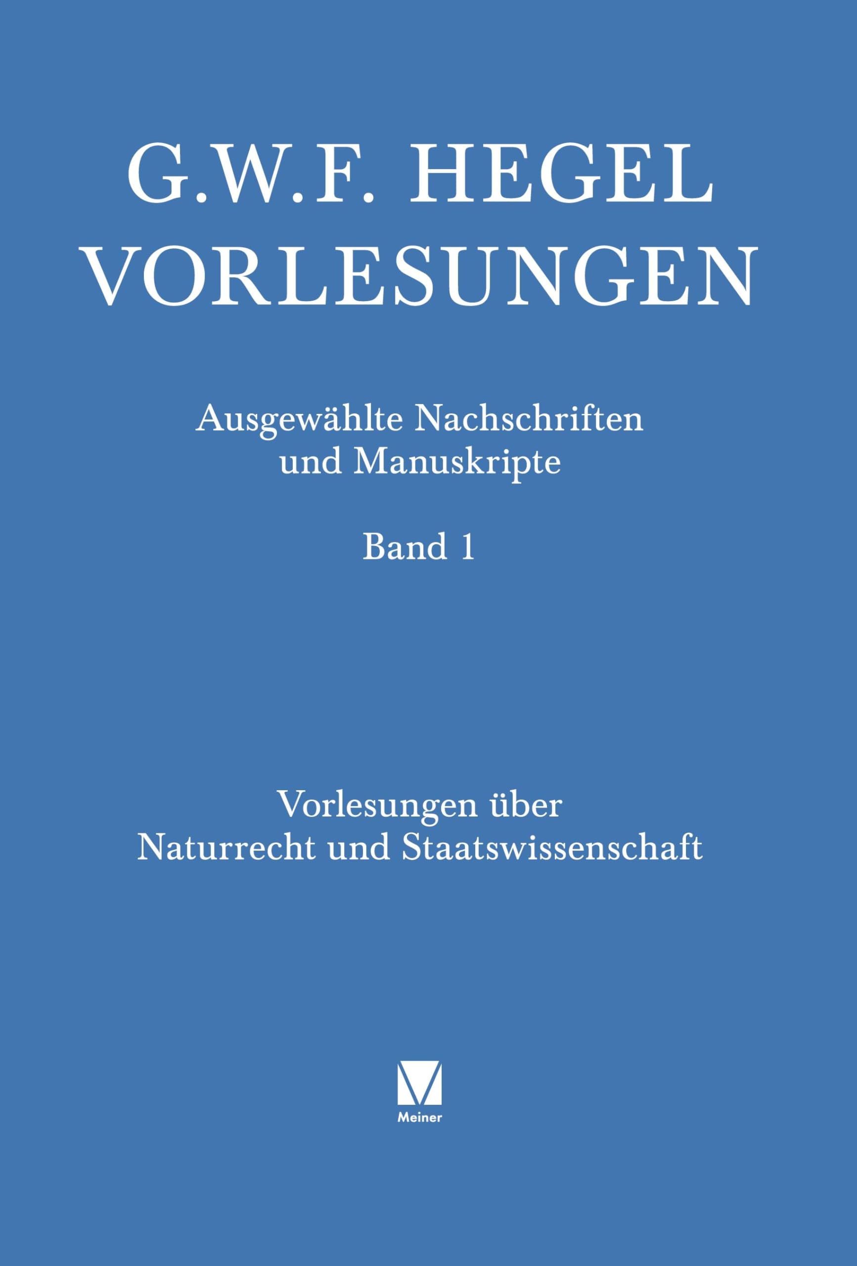 Vorlesungen über Naturrecht und Staatswissenschaft Philosophy