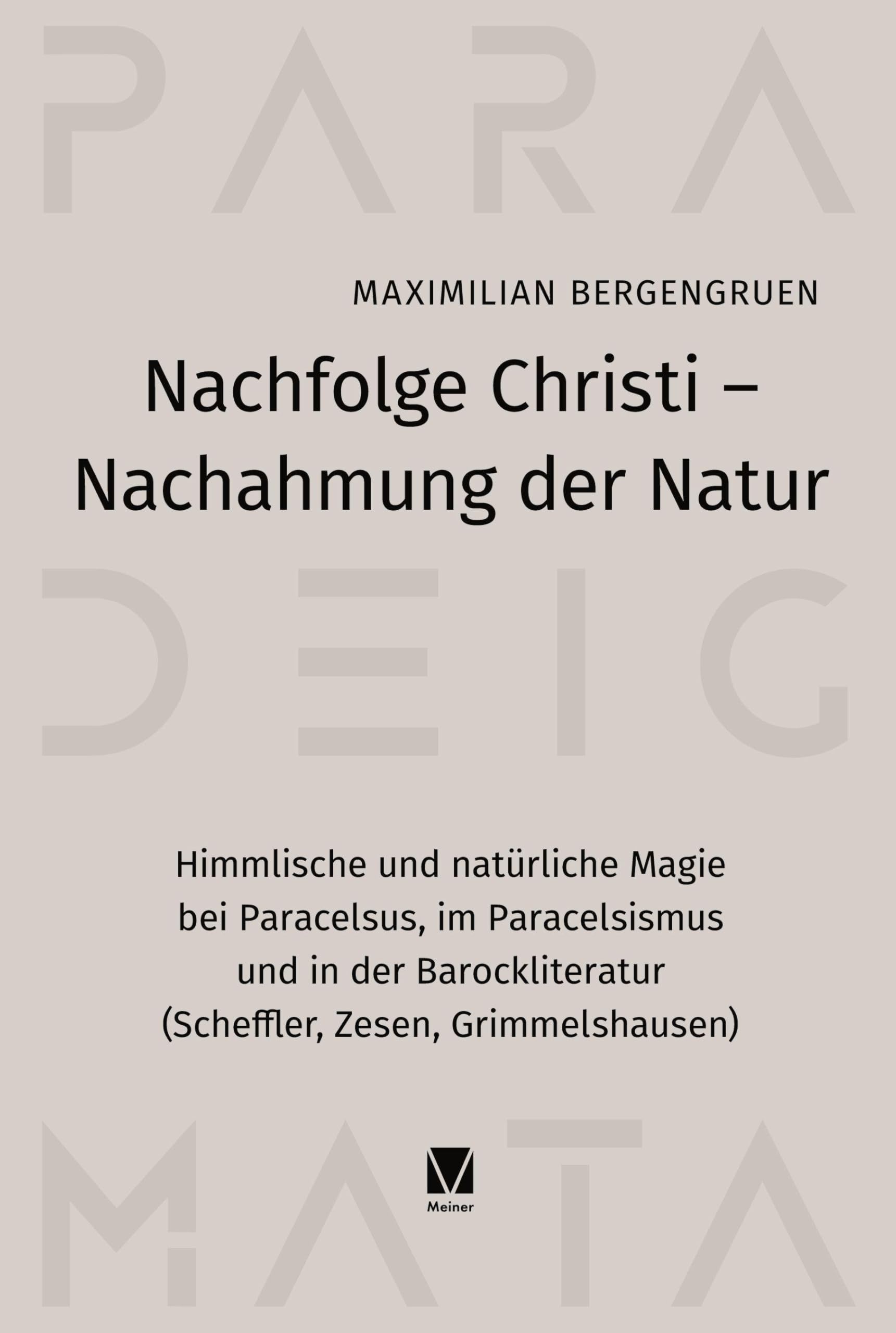 Nachfolge Christi - Nachahmung der Natur Philosophy