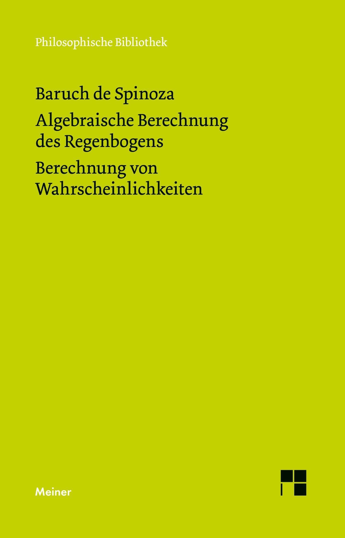 Algebraische Berechnung des Regenbogens - Berechnung von Wahrscheinlichkeiten Philosophy