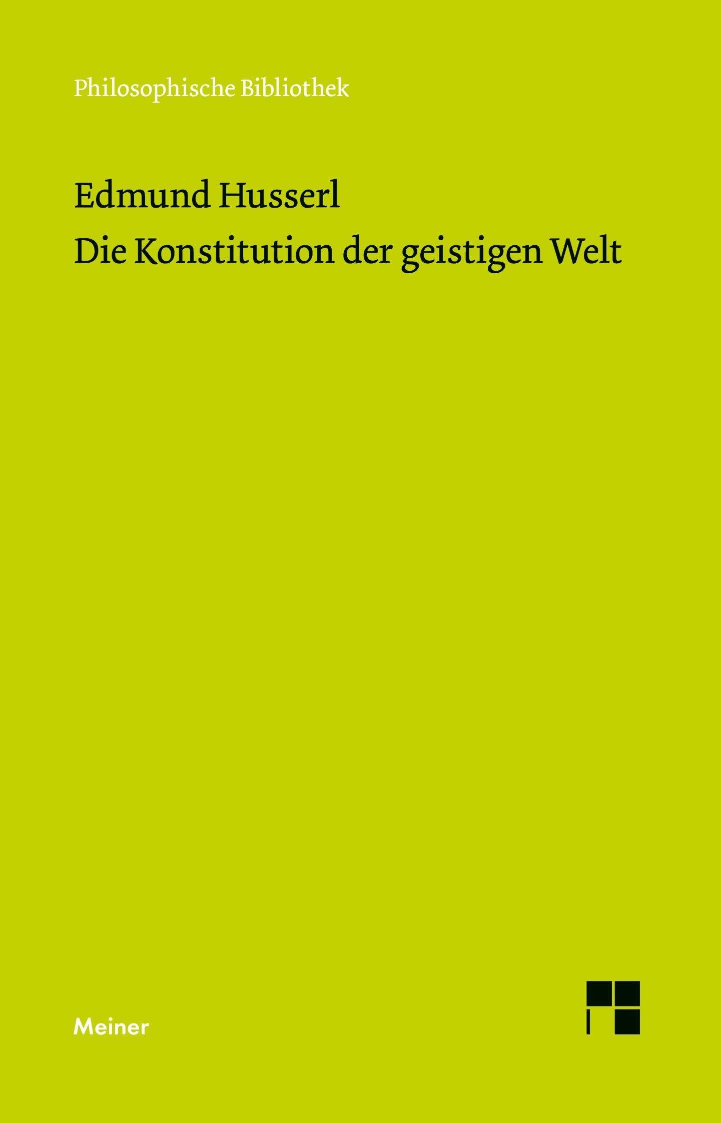 Die Konstitution der geistigen Welt Philosophy