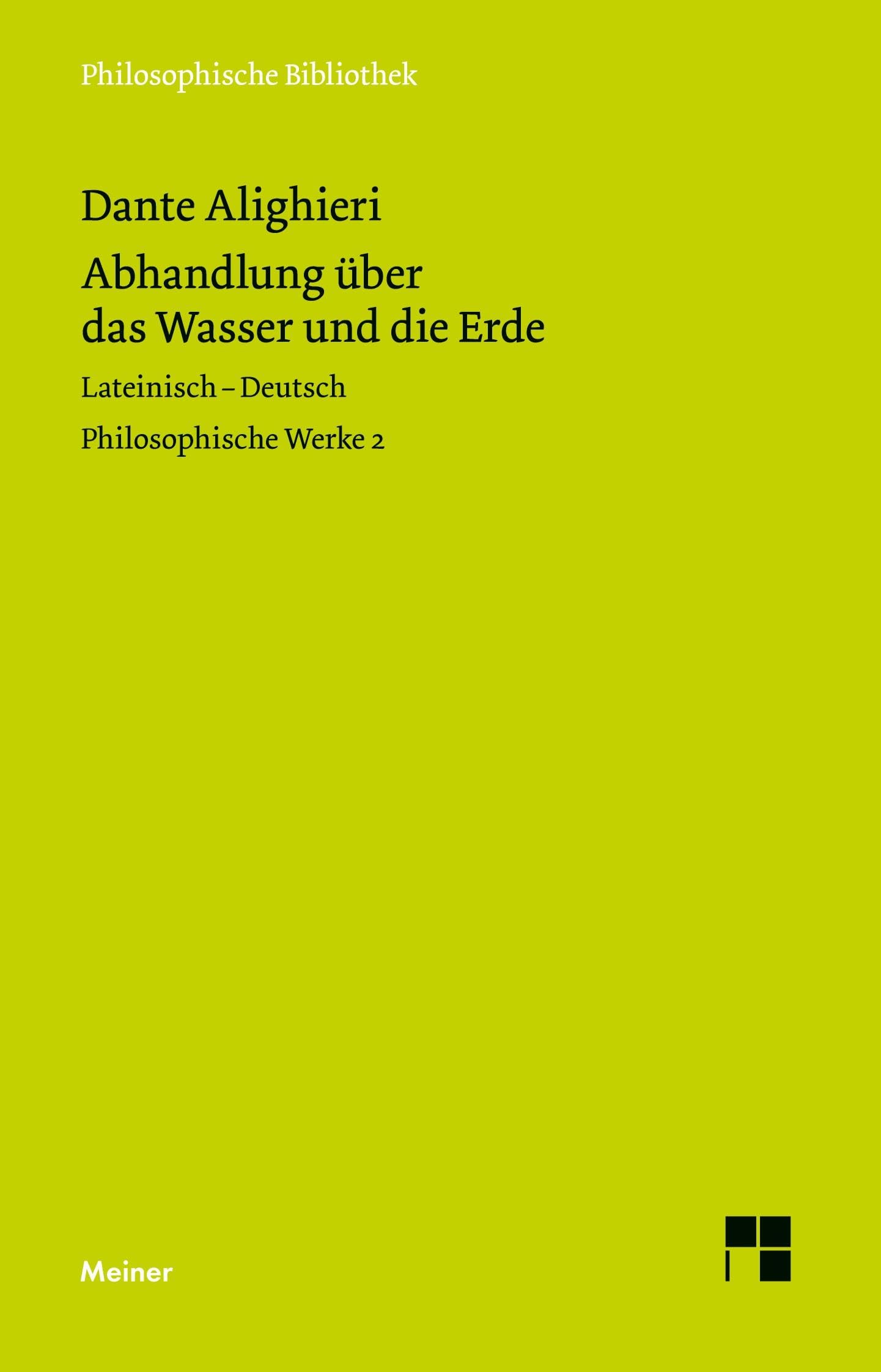 Abhandlung über das Wasser und die Erde Philosophy